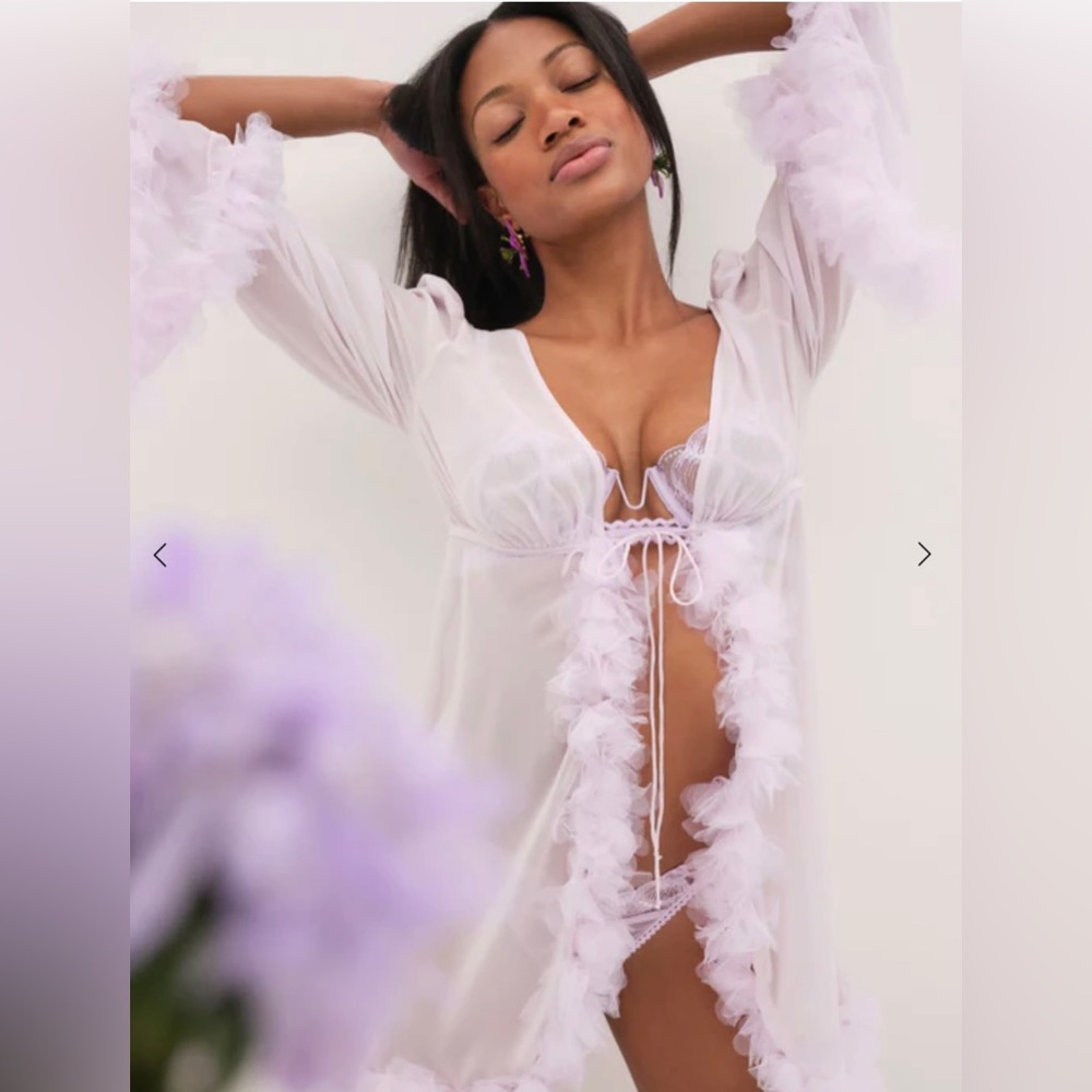 Tropical Chiffon Robe 💜